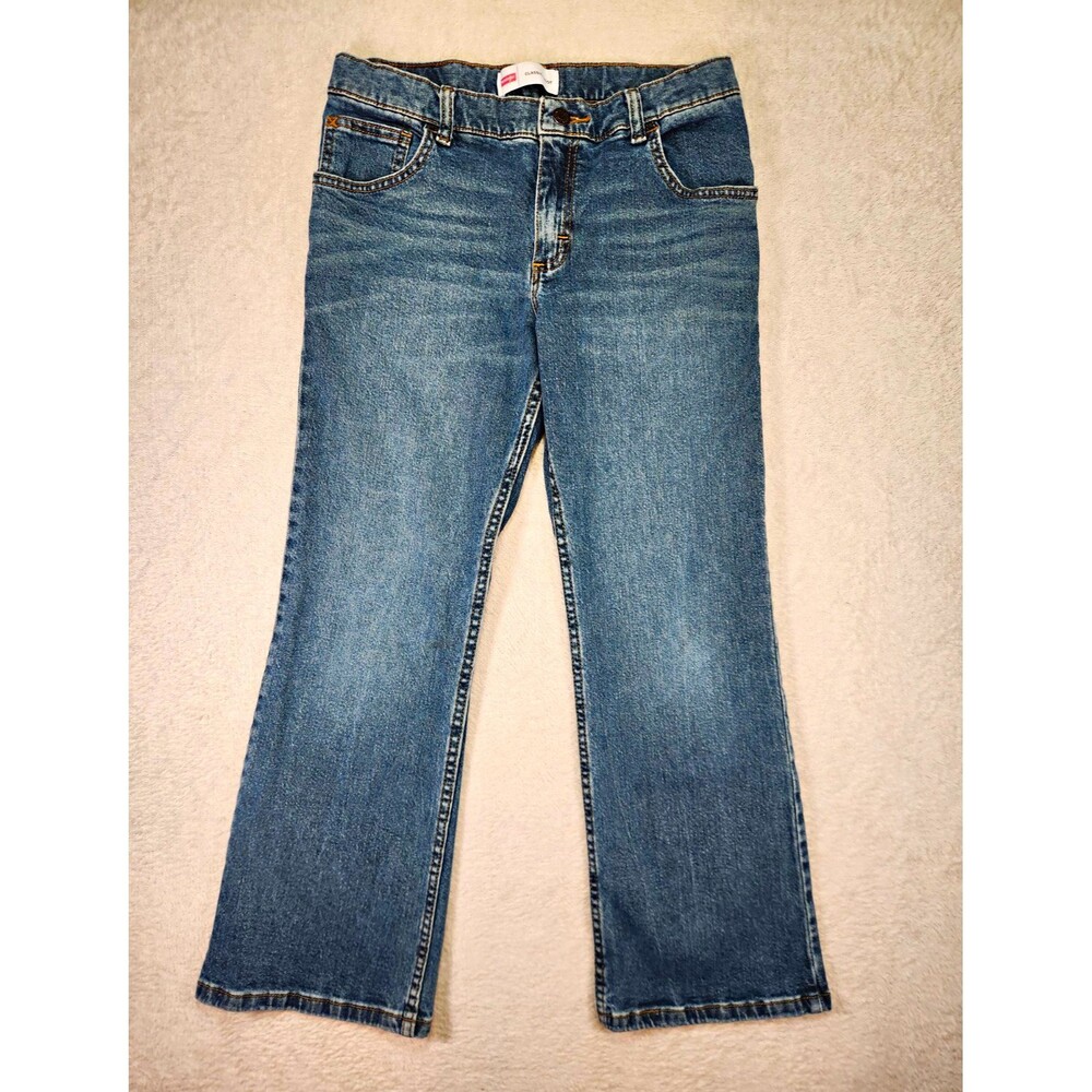 Wrangler Classic Boot Boys 12 Husky Bootcut Jeans Medium Wash Stretch 25"